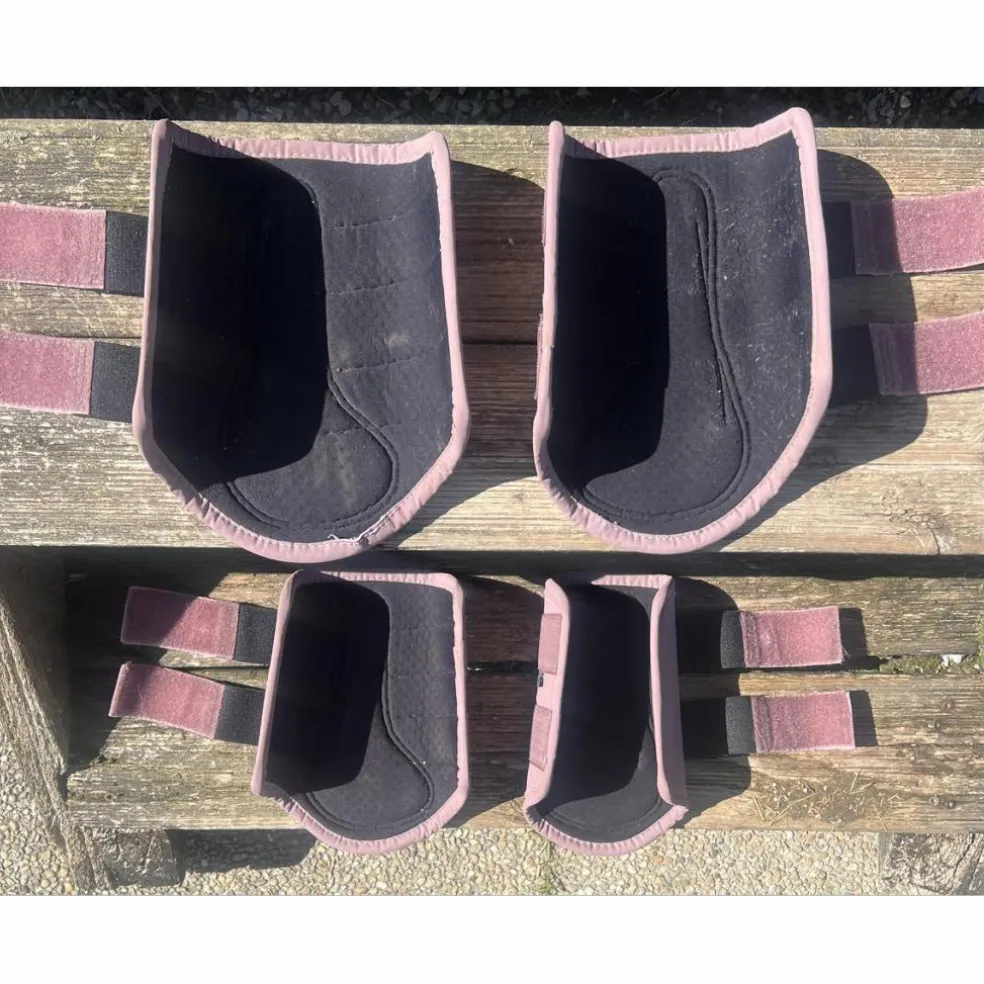 Lot de guêtres dressage fermées QHP taille cheval M et L