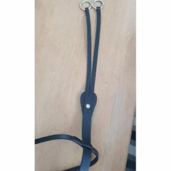 Martingale à anneaux cuir noir marque Canter