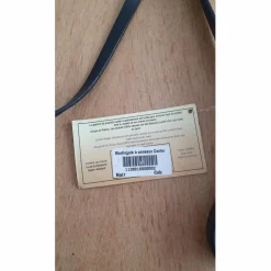 Martingale à anneaux cuir noir marque Canter