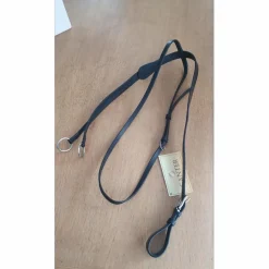 Martingale à anneaux cuir noir marque Canter