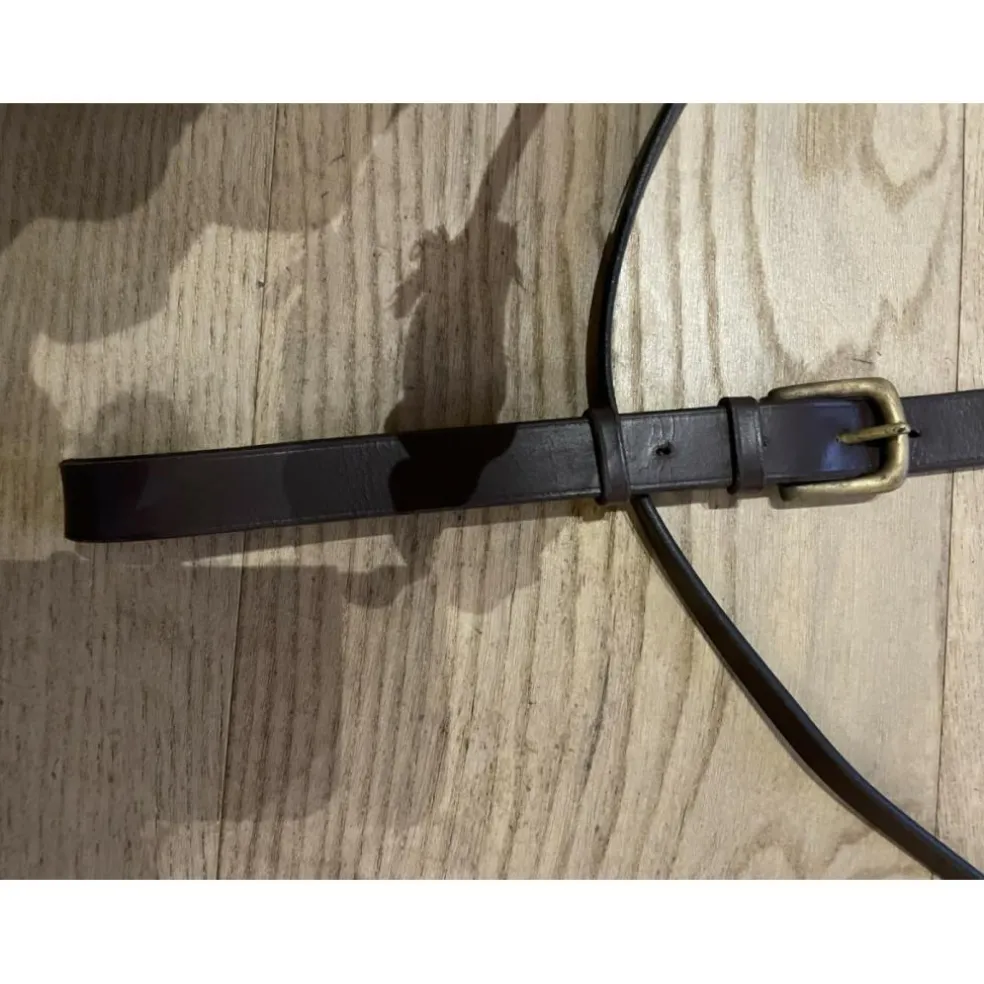 Martingale cuire brun