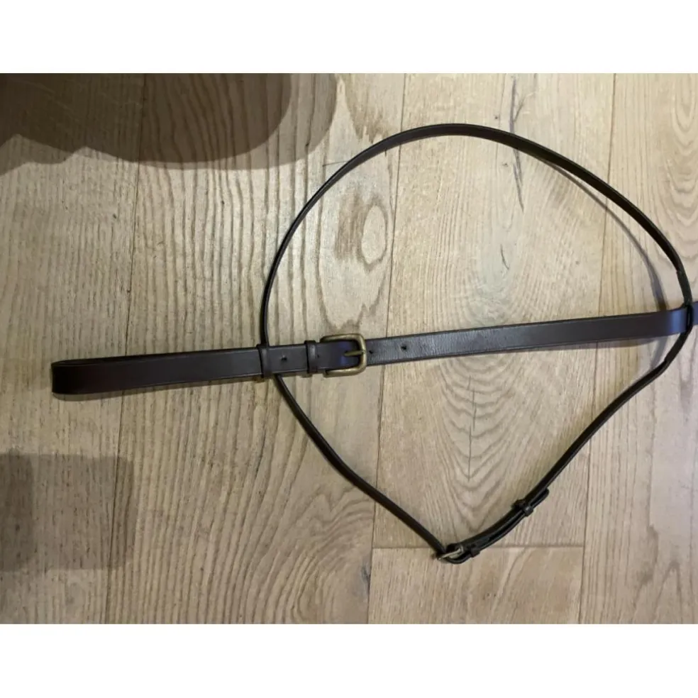 Martingale cuire brun
