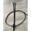 Martingale en cuir noir