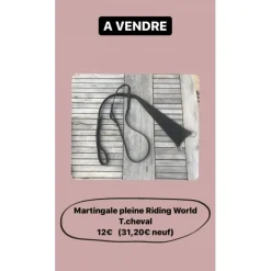 Martingale pleine Riding World taille cheval