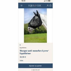 masque anti mouches Lycra