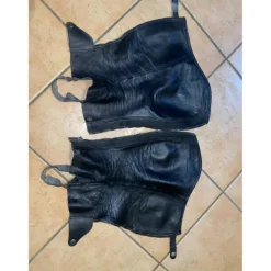 Mini Chaps classique Dy’on cuir noir taille S