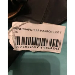 Mini chaps cuir
