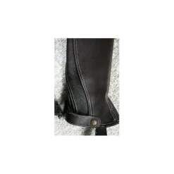 Mini-chaps ERIC THOMAS cuir marron / XS
