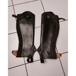 Mini-Chaps Tattini cuir noir
