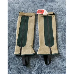 Minis chaps beige et vert sapin