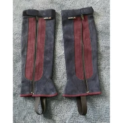Minis chaps bleu marine et bordeaux