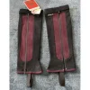 Minis chaps noir et bordeaux