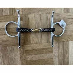 Mors à aiguilles en cuir double brisure taille 125mm