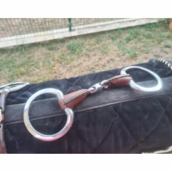 Mors double brisure à cuir