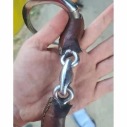 Mors double brisure à cuir