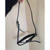 MUSEROLLE ALLEMANDE NEUVE EN CUIR NOIR