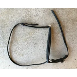 MUSEROLLE ALLEMANDE NEUVE EN CUIR NOIR