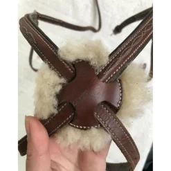 Muserolle croisée Éric Thomas poney couleur havane