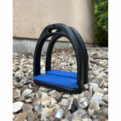 Paire d’étriers bleus et noirs