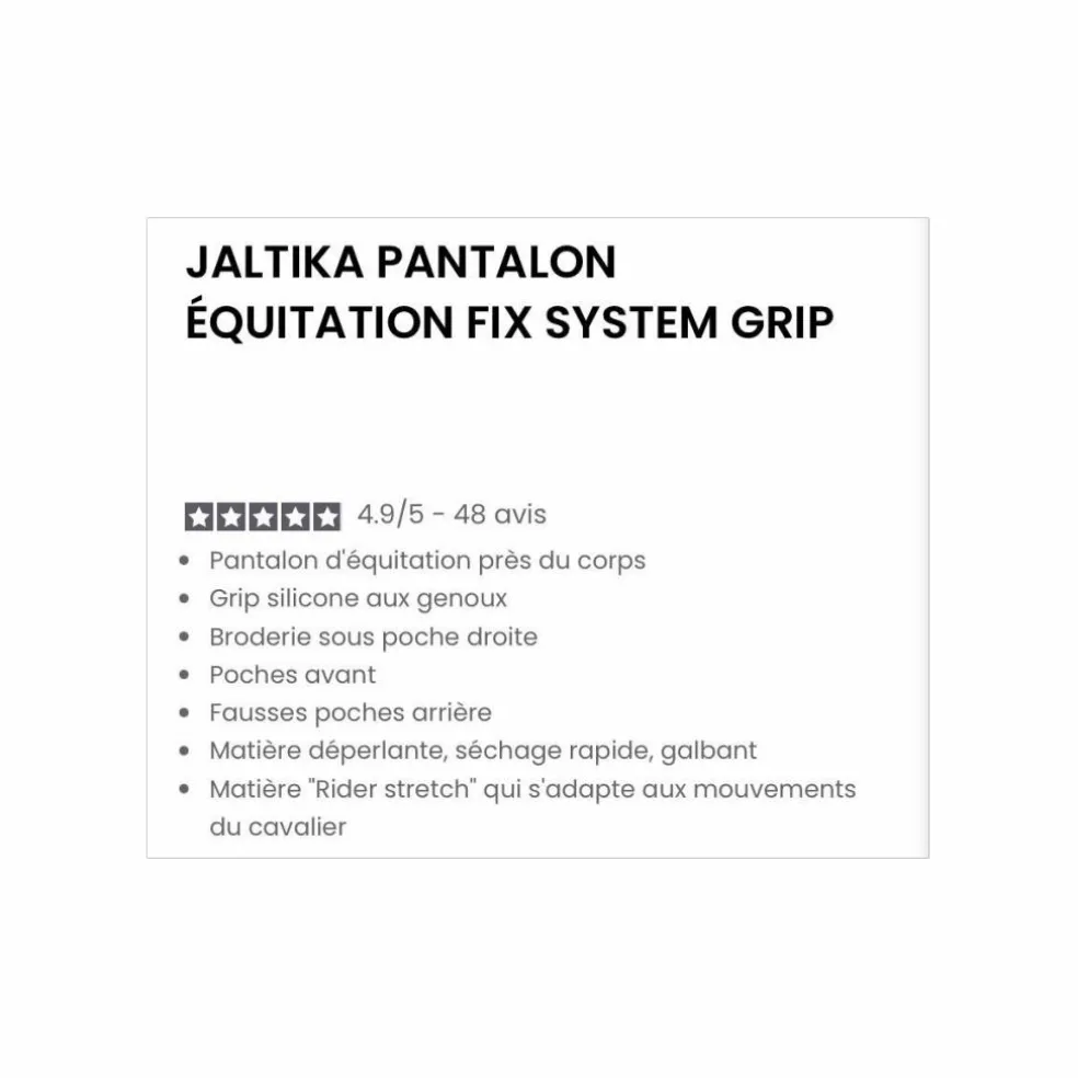 Pantalon Beige Harcour Jaltika Fix System Grip
