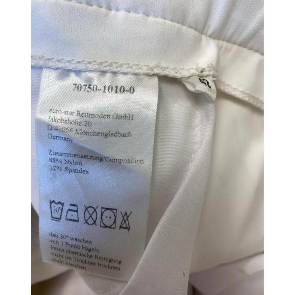 Pantalon blanc avec strass taille 42 Euro-Star