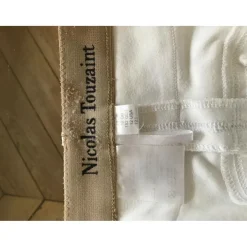 Pantalon blanc concours Nicolas Touzaint