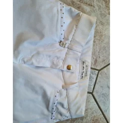 Pantalon blanc strass la valencio neuf