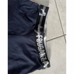 pantalon bleu marine et orange fouganza