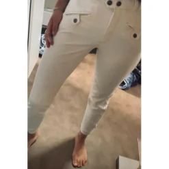 Pantalon concours blanc Nicolas Touzaint
