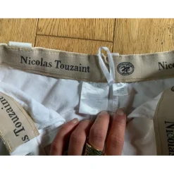 Pantalon concours blanc Nicolas Touzaint
