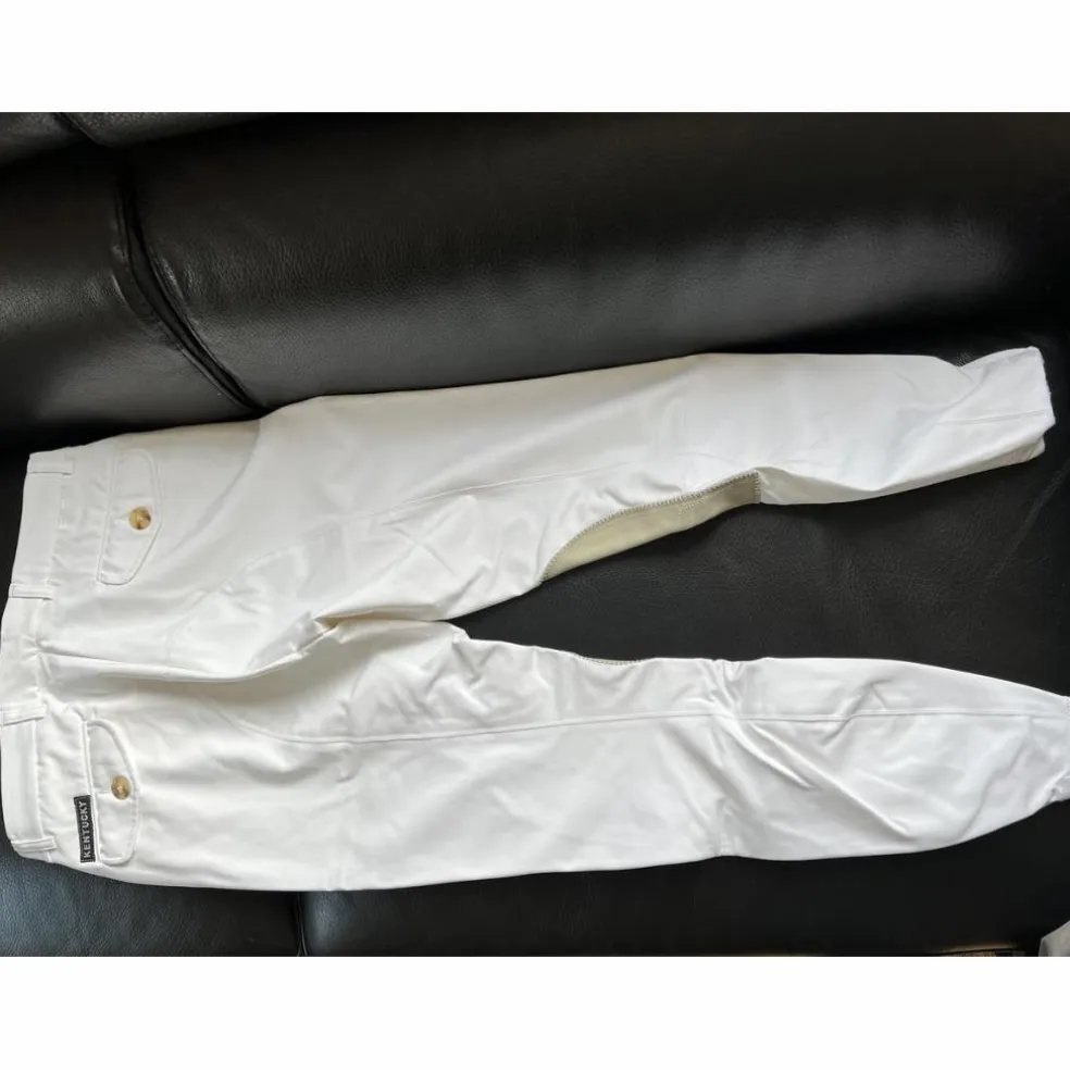 PANTALON DE CONCOURS (homme) - KENTUCKY - BLANC