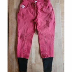 Pantalon d'équitation Fouganza rouge taille 40