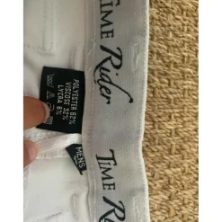 Pantalon d'équitation mixte blanc TIME RIDER