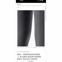 Pantalon equiline femme