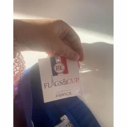 pantalon flags and cup bleu