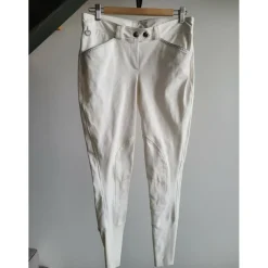 Pantalon hervé godignon blanc à strass