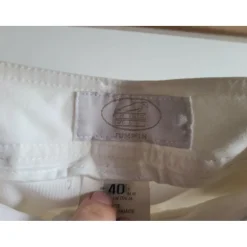 Pantalon hervé godignon blanc à strass