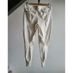 Pantalon hervé godignon blanc à strass