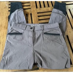 Pantalon marron equiteme SAFIR à strass édition « création française »