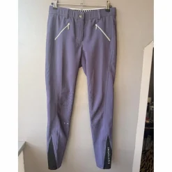 Pantalon équitation cheval poney Equithème Lotty 36/S grip antidérapant bleu marine violet