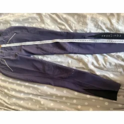 Pantalon équitation cheval poney Equithème Lotty 36/S grip antidérapant bleu marine violet