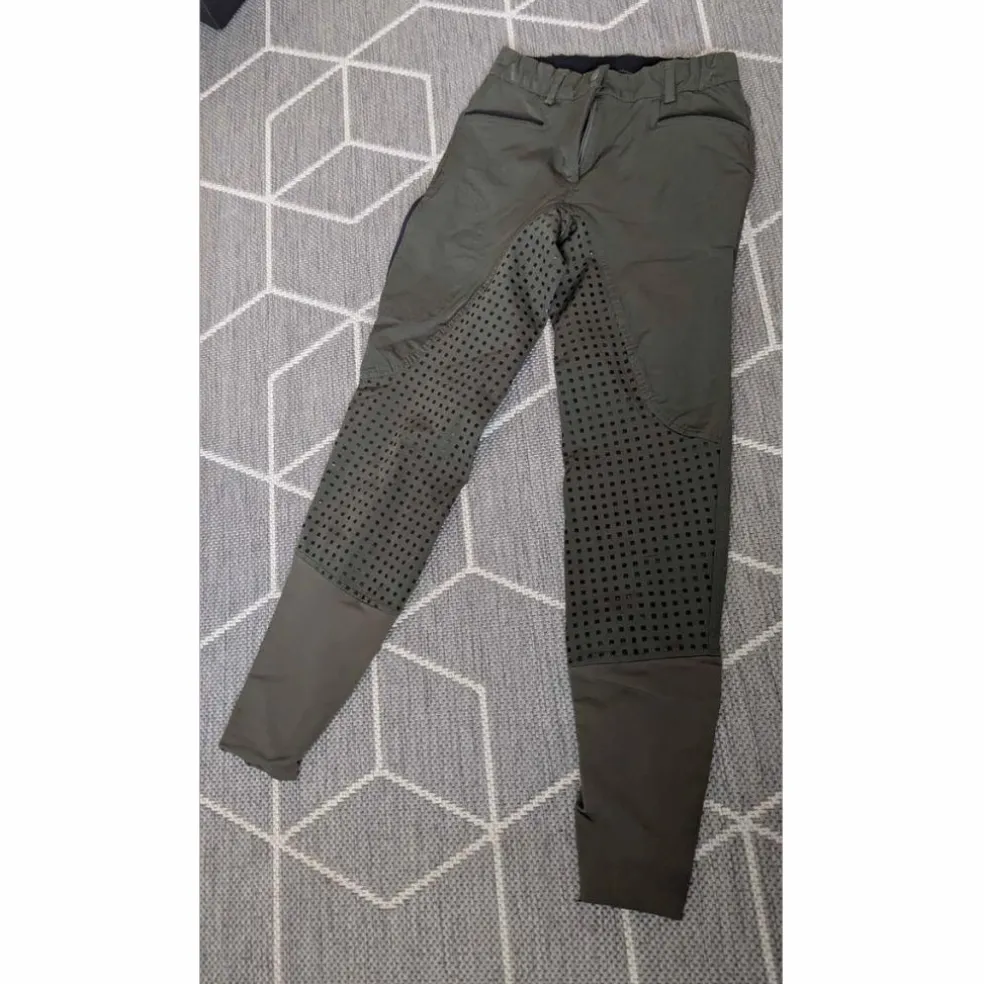 Pantalon équitation fouganza kaki taille XS femme