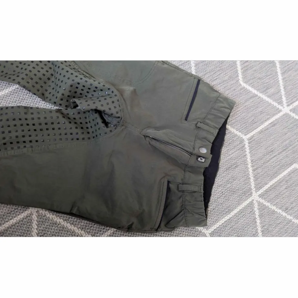 Pantalon équitation fouganza kaki taille XS femme