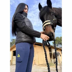 Pantalon Équitation Navy Shaping | Grip Intégral & Taille Haute
