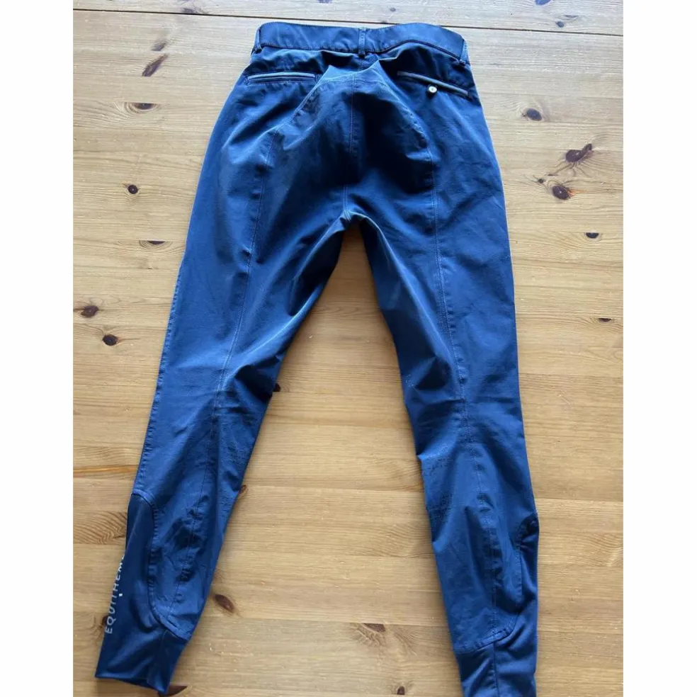Pantalon équitation noir Equithème Georg fond silicone homme