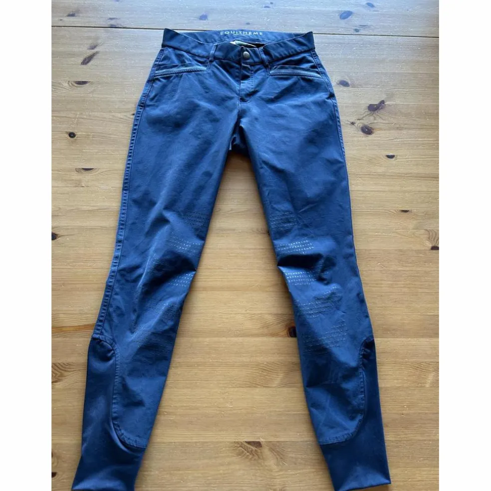 Pantalon équitation noir Equithème Georg fond silicone homme