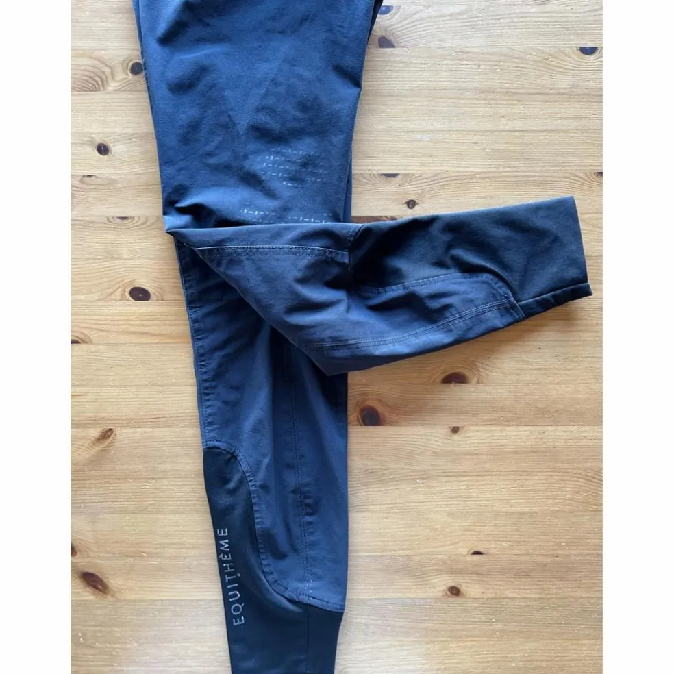 Pantalon équitation noir Equithème Georg fond silicone homme