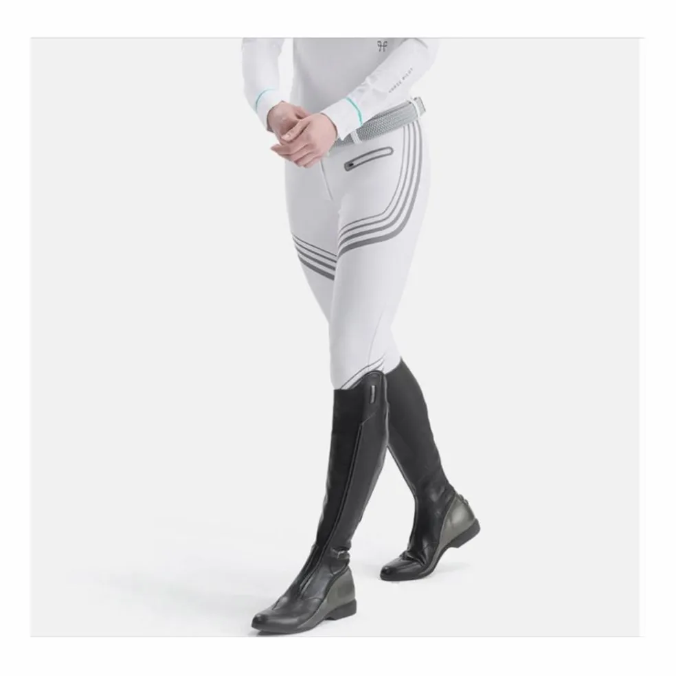 Pantalon X-plosive Horse Pilot Femme - neuf avec étiquette - blanc et gris argenté