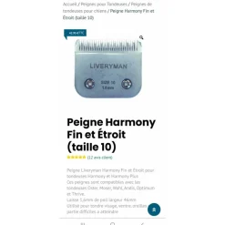 Peigne tondeuse (style liveryman,oster etc)