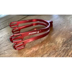 Éperons aluminium Jin Stirrup, 2cm rouge